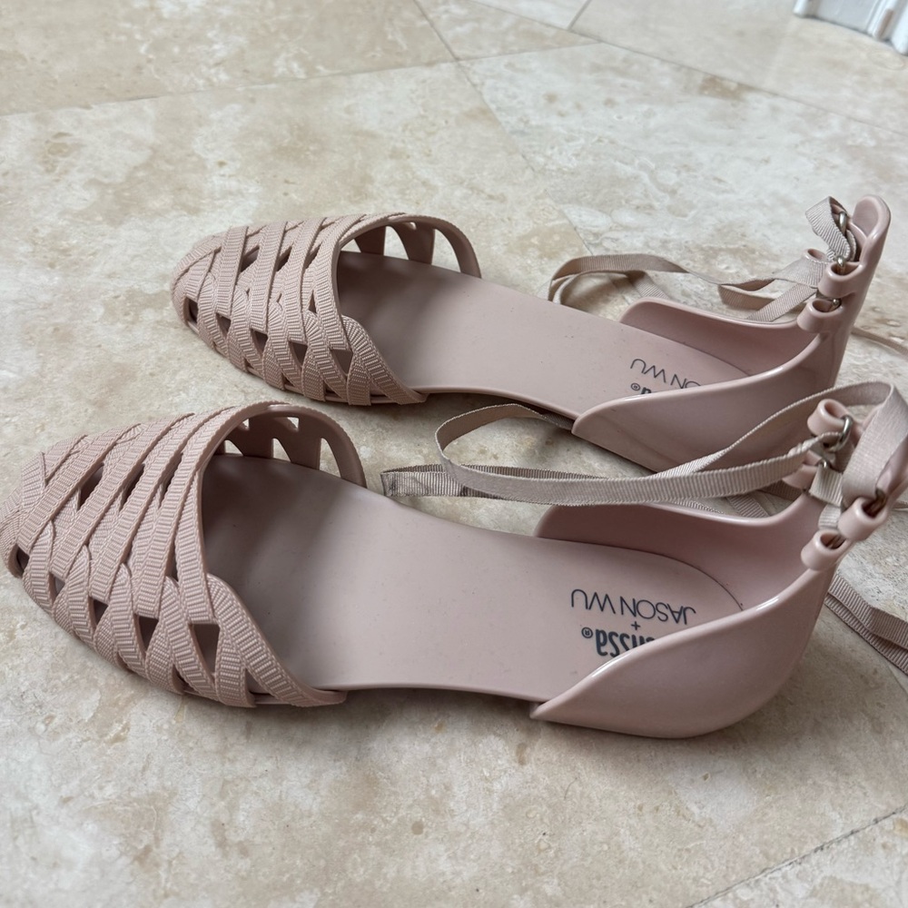 Melissa X Jason Wu Pink Women's Sandals